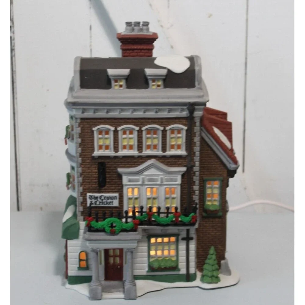 Department 56 Crown &Cricket Inn 1992 Dickens Village Series Heritage Collection